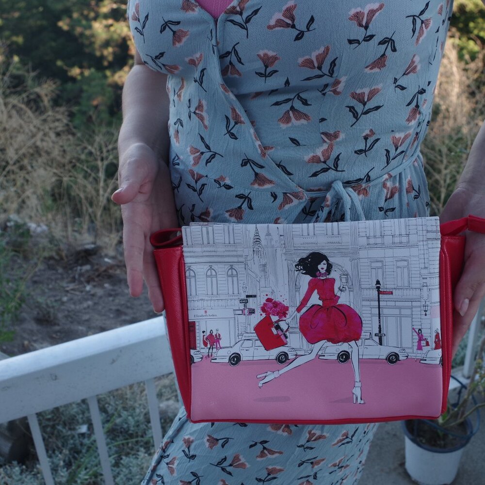 Cute Vintage Make-up Bag D/Purse Elizabeth Arden New York